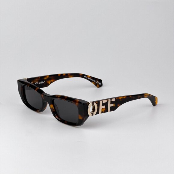Off-White FILLMORE Sunglasses – Havana Frame Grey Lenses | Model OERI124 6007 - Picture 6 of 13